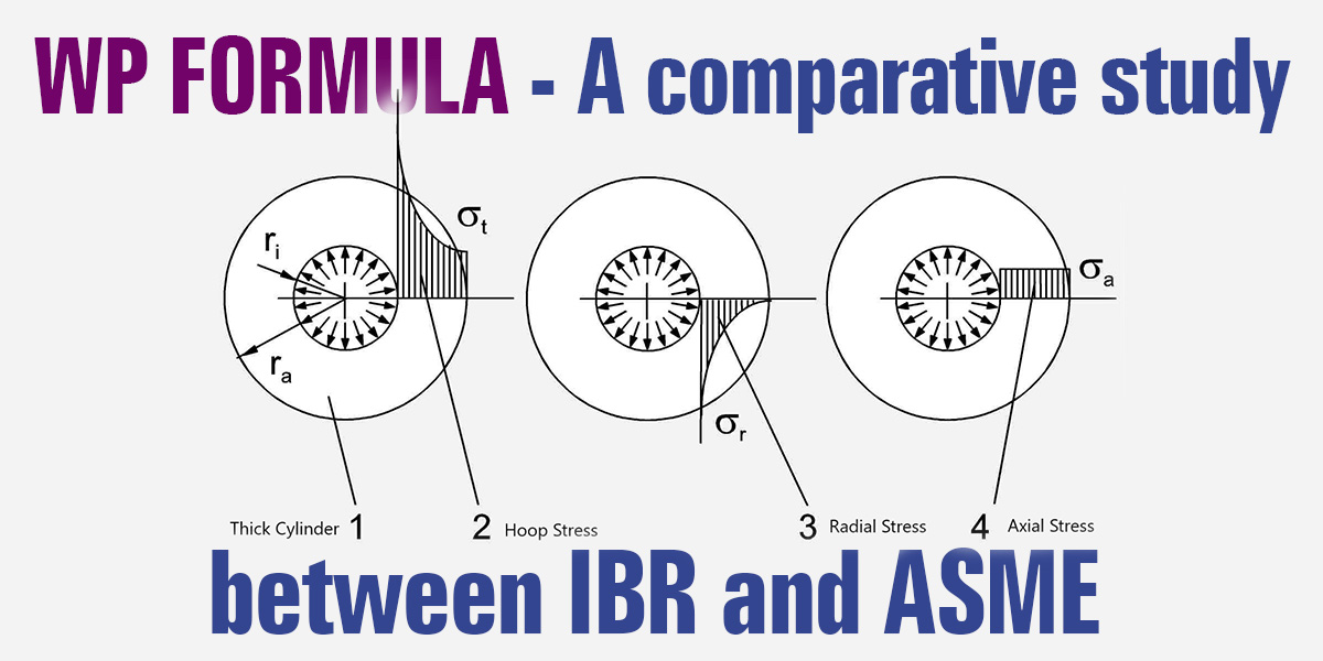 Code Working Pressure Formula for Cylindrical Boiler Components- A Comparative Study Between IBR and ASME